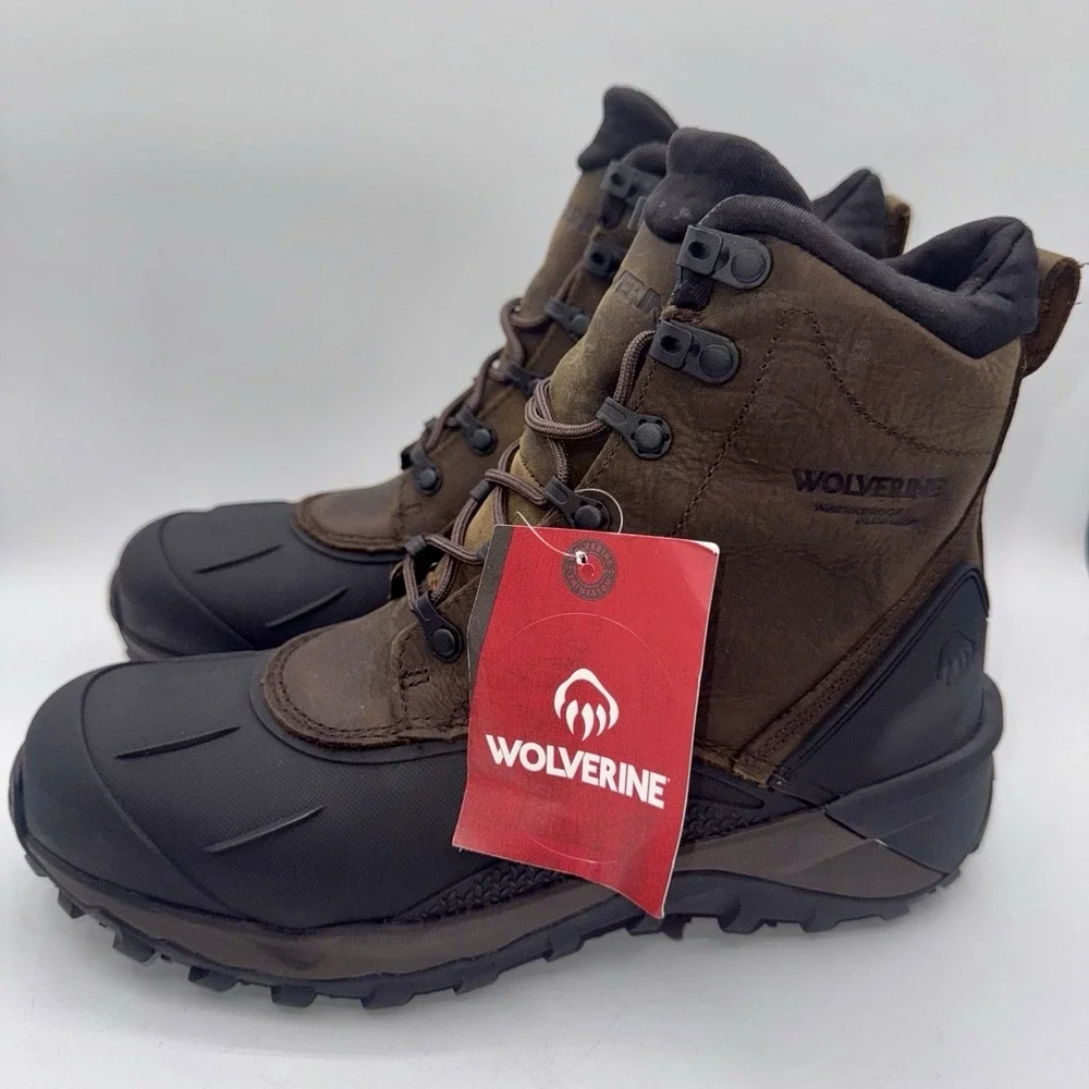 Wolverine Frost Waterproof Boots Men's Size 10 Brown Leather